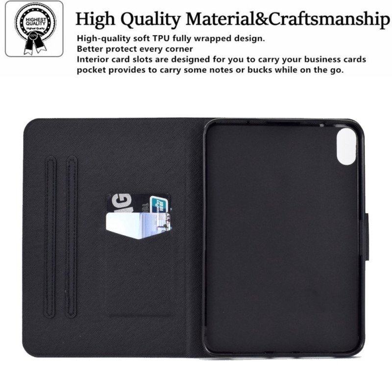 Fodral För iPad (2025) Blåögd Katt