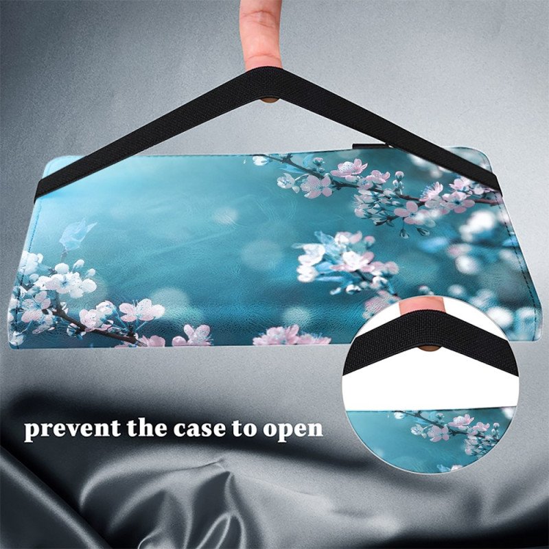 Fodral För iPad (2025) Persikoblommor