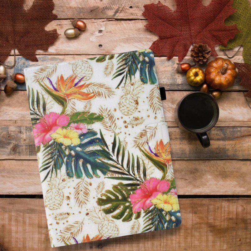 Fodral iPad (2025) Gyllene Ananas