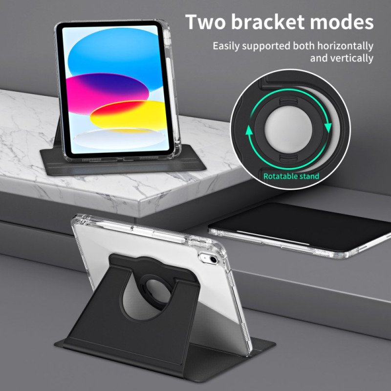 Fodral iPad (2025) Hybrid Med Roterande Stativ