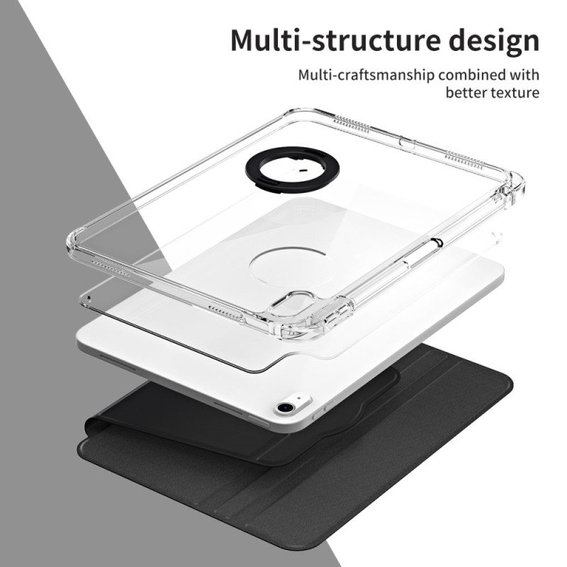 Fodral iPad (2025) Hybrid Med Roterande Stativ