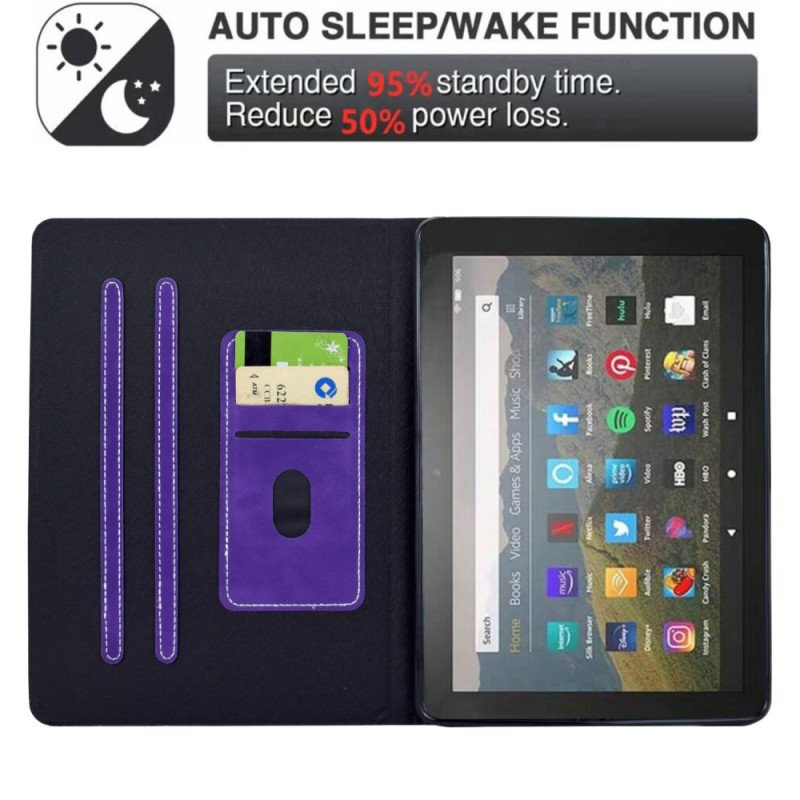 Fodral iPad (2025) Retro Lädereffekt