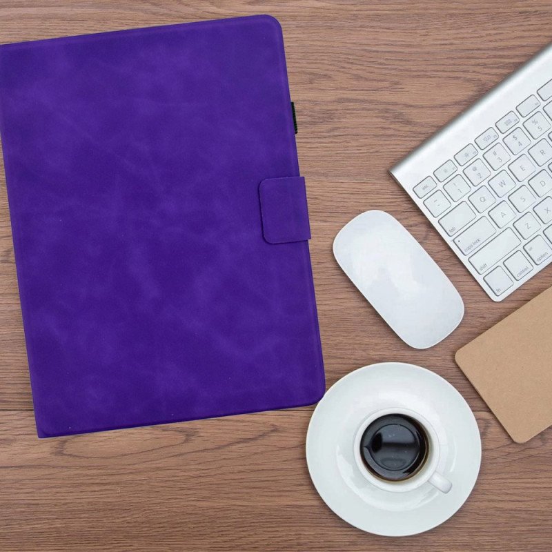 Fodral iPad (2025) Retro Lädereffekt