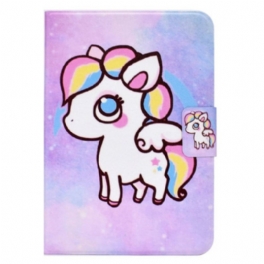 Fodral iPad (2025) Ritning Av Enhörning