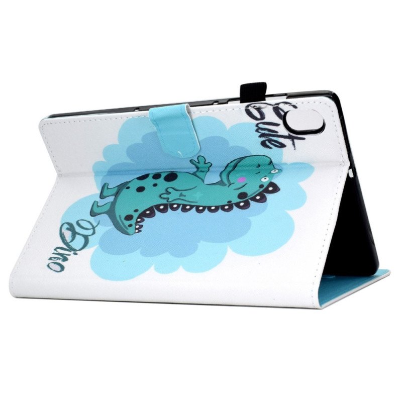 Fodral iPad (2025) Söt Dinosaurie