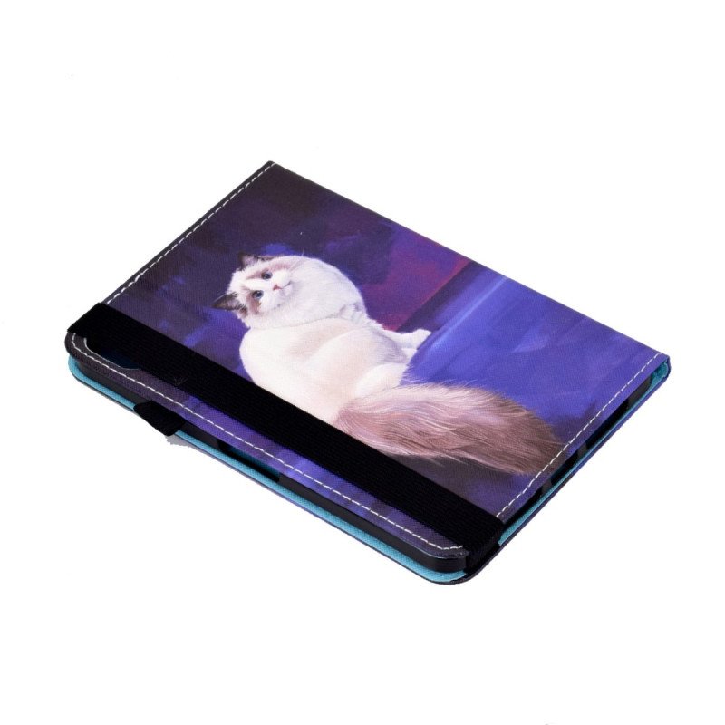 Fodral iPad (2025) Vit Katt