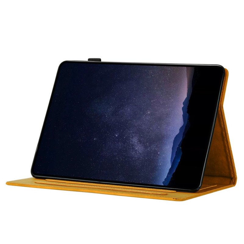 Läderfodral iPad (2025) Telefonfodral Bikakemönster