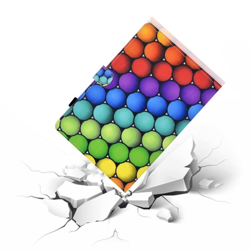 Läderfodral iPad (2025) Telefonfodral Geometrisk Design