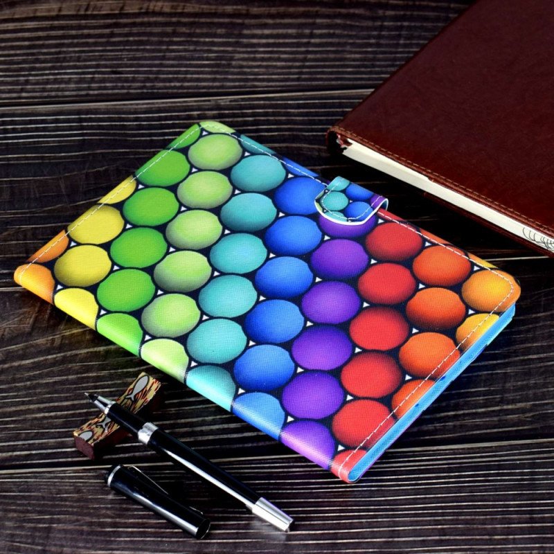 Läderfodral iPad (2025) Telefonfodral Geometrisk Design