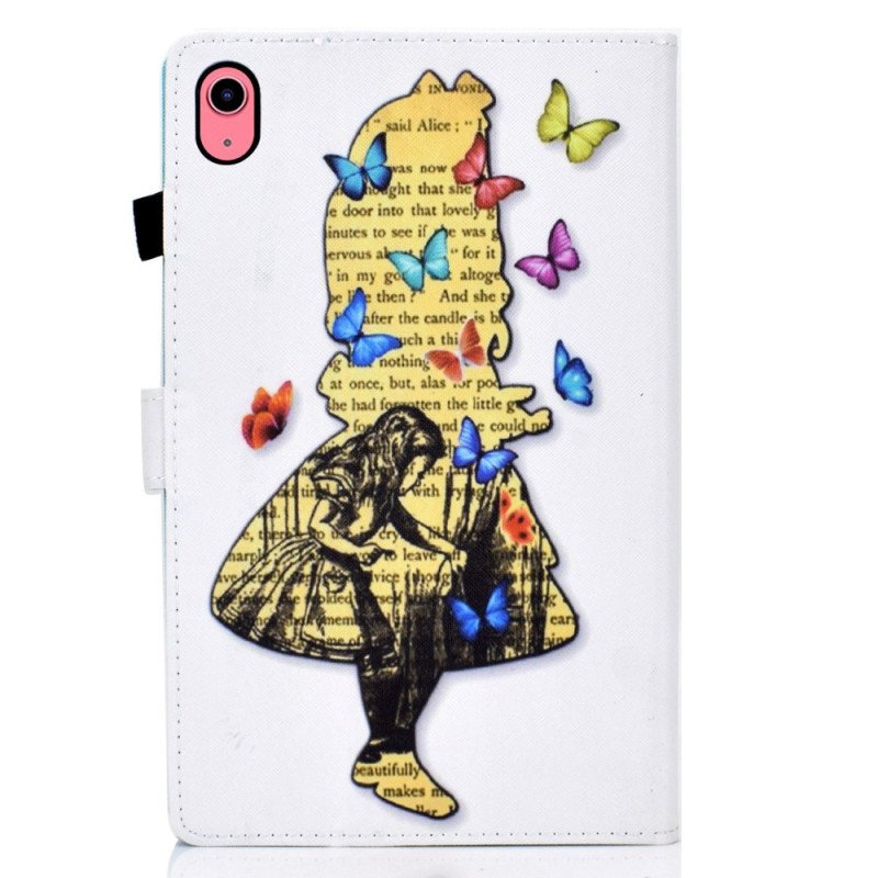 Läderskal Fodral iPad (2025) Fjärilsflicka