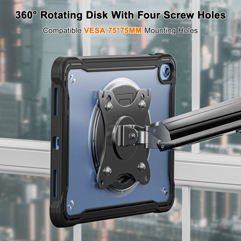 Skal För iPad (2025) Integrerat Justerbart Stativ