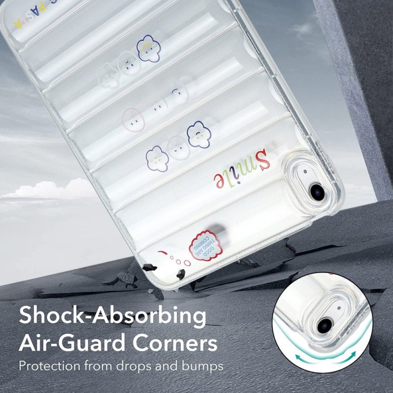 Skal För iPad (2025) Mönster Med Vadderad Jacka