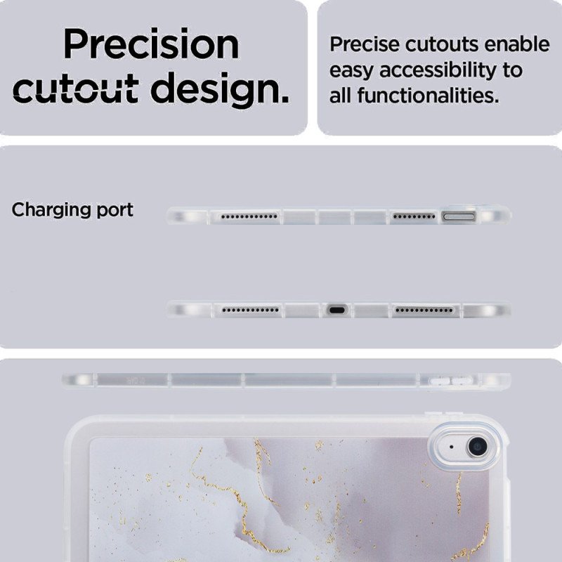 Skal För iPad (2025) Silikonmarmor Design