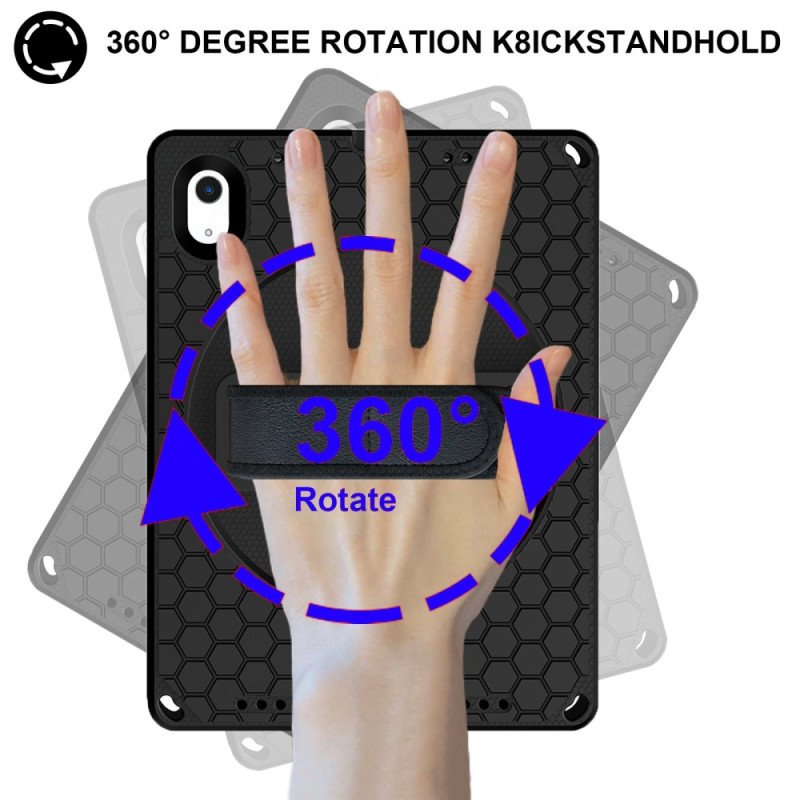 Skal iPad (2025) Eva Med Rem Stativ Och Axelrem