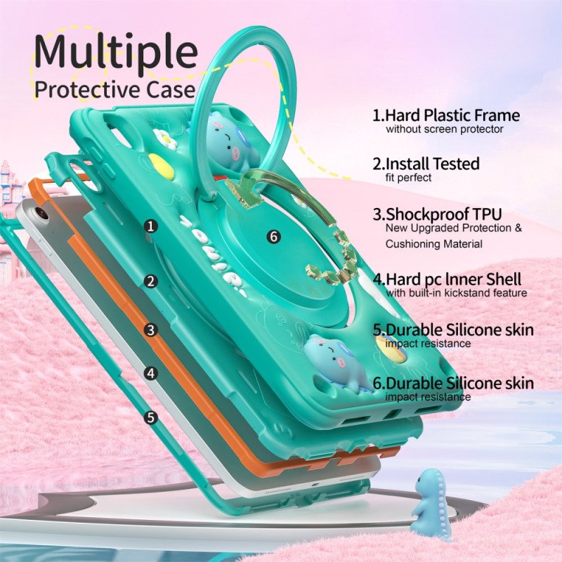 Skal iPad (2025) Telefonfodral Flerskiktad Med Axelrem