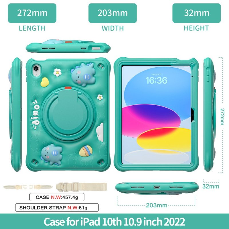 Skal iPad (2025) Telefonfodral Flerskiktad Med Axelrem