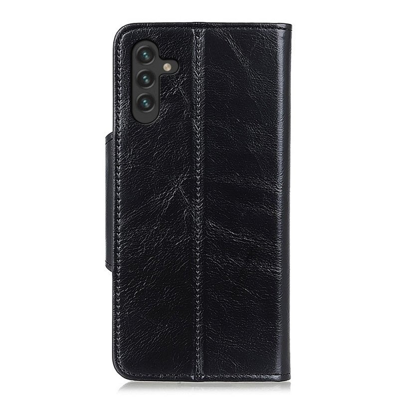 Fodral Samsung Galaxy A13 5G / A04s Patentknapp I Konstläder