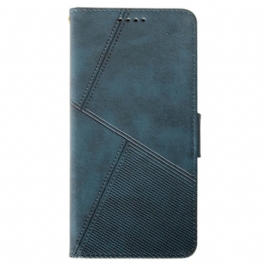 Läderfodral Oppo Reno 12 5g Telefonfodral Idewei-linjer
