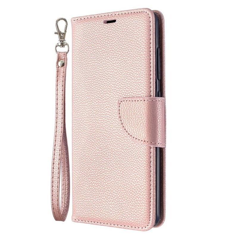 Fodral Samsung Galaxy A51 Folio-fodral Litchi Rabat Oblique